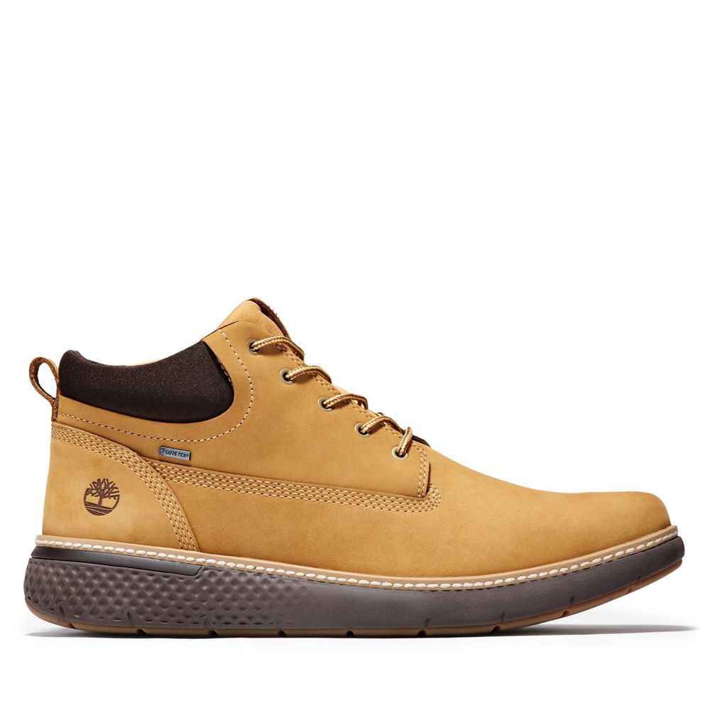 Timberland Chukka Μποτακια Ανδρικα Καφε - Cross Mark Waterproof - Greece 8375604-PL